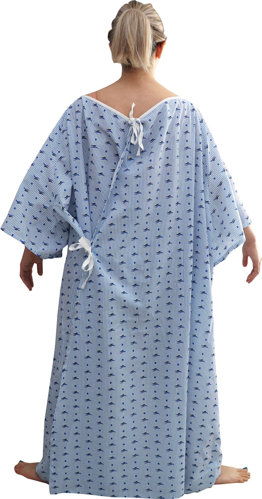 1 Dozen - 10XL Hospital Hospital Gown with Tie Back Oversized Bariatric Hospital Gown