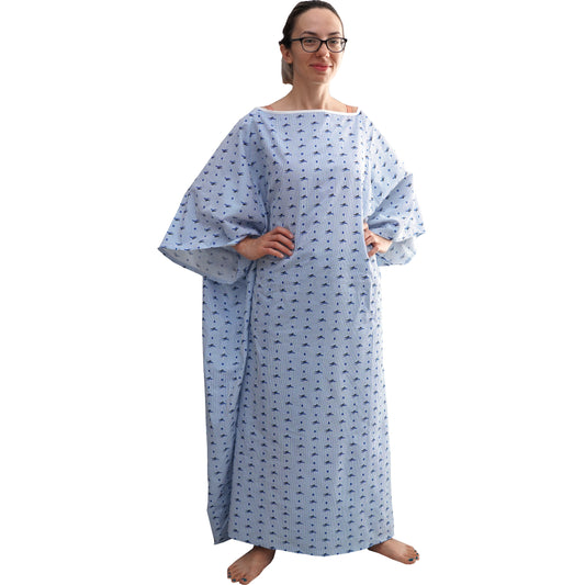 1 Dozen - 10XL Hospital Hospital Gown with Tie Back Oversized Bariatric Hospital Gown